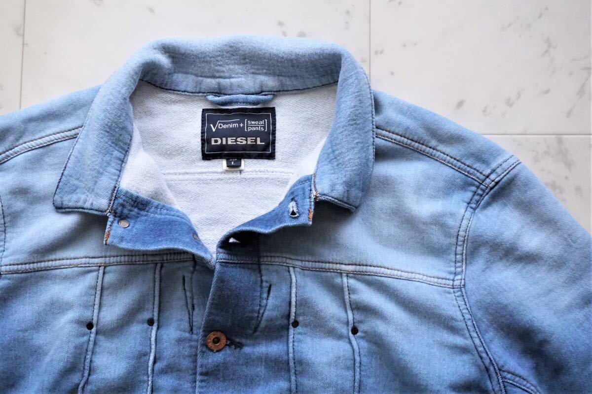 正規品】DIESEL ディーゼル スウェット デニム ストレッチ ジャケット