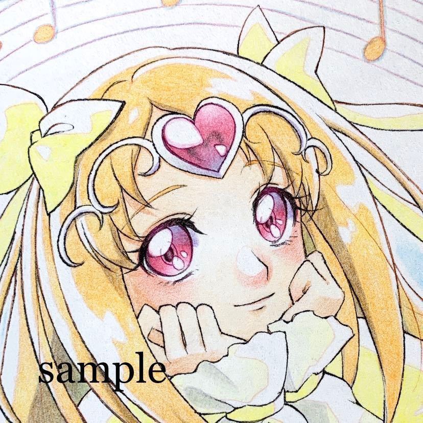 手描き同人イラスト キュアミューズ スイートプリキュア 色鉛筆 ミニ色紙 手描きイラスト 売買されたオークション情報 Yahooの商品情報をアーカイブ公開 オークファン Aucfan Com