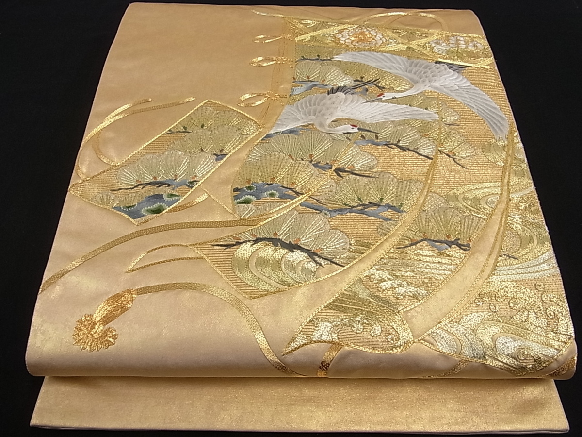 着物屋こころ□太鼓柄袋帯 証明 ベストストア日本一受賞店！□平和屋 