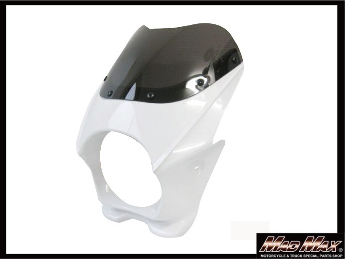  MADMAX バイク用品 130&phi;汎用 ビキニカウル ホワイト /ベンリー50/90/125 CB125 RZ50 YB-1 YD50 TW225/200E GS50 AR50/80 送料800円(フロント)｜売買されたオークション情報、yahooの商品情報をアーカイブ公開 - ホンダ用
