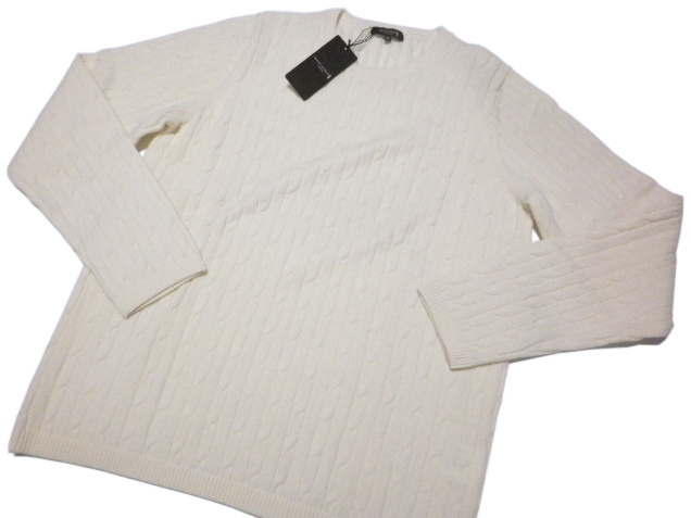 ◆MACKINTOSH LONDON/マッキントッシュ◆ファインゲージ ケーブルウールニット【40/L】3.6万