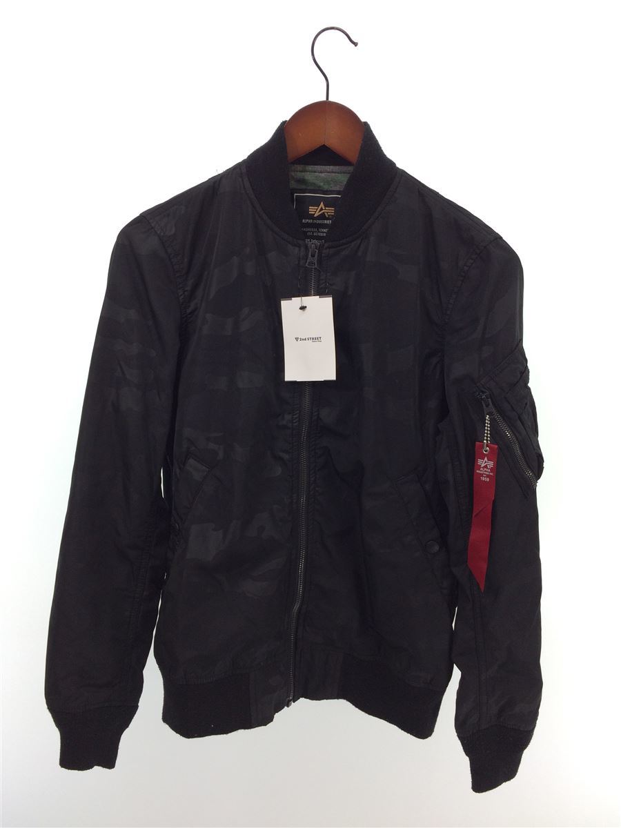 ALPHA INDUSTRIES◇MA-1/リバーシブル/カモフラ/フライトジャケット/S