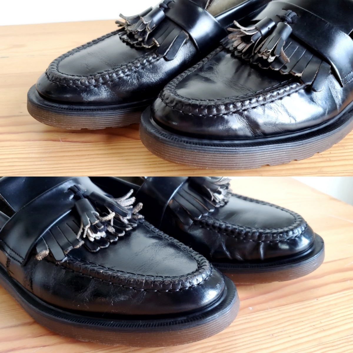 ✨希少✨ドクターマーチン Loake キルトタッセルローファー 英国製 ブラック 445◇希少 ドクターマーチン Dr.Martens×Loake キルトタッセル