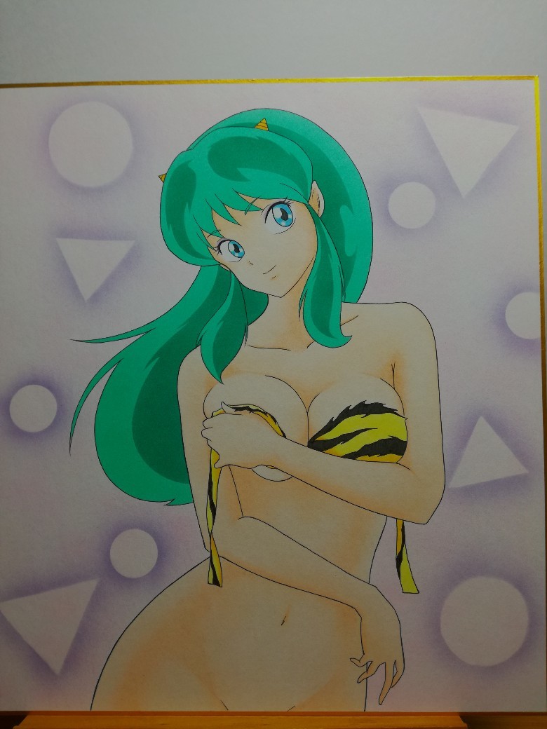 同人手描きイラスト うる星やつら ラムちゃん 色紙 手描きイラスト 売買されたオークション情報 Yahooの商品情報をアーカイブ公開 オークファン Aucfan Com