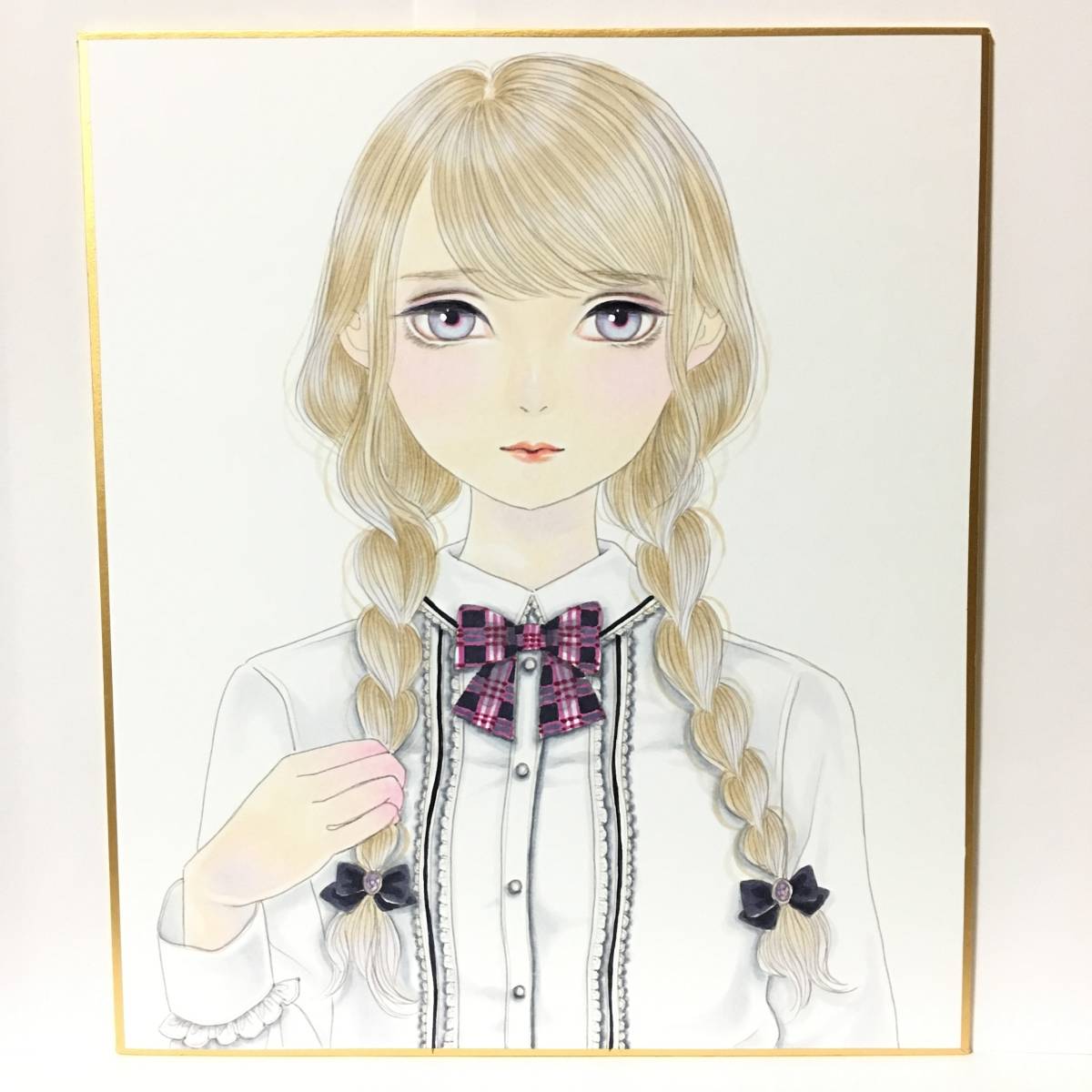有名なブランド イラスト オリジナル 手描き 中色紙 53 アート 写真
