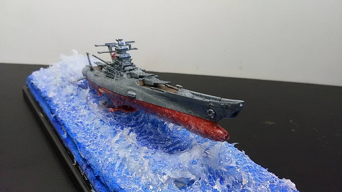バンダイ.メカコレシリーズ.宇宙戦艦ヤマト2202 海上ジオラマ 完成品 (クリアケース付き)
