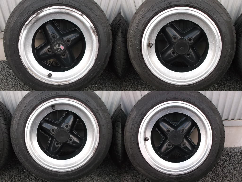 ★ROVERミニ★6J×12★REVOLUTIONアルミホイール+サマータイヤ★４本セット★ディスコン超希少品！！★