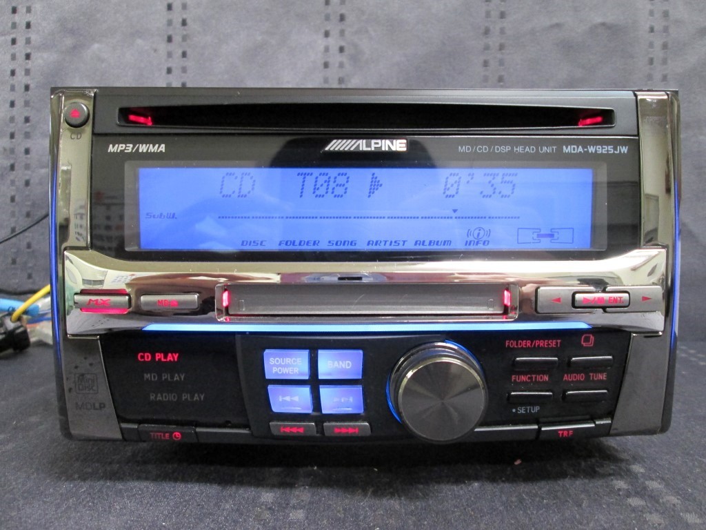 豊富な，爆買い MP3/WMA ALPINE CD/MDデッキ 整備済 MDA-W905JB Ｋ1903(アルパイン)｜売買されたオークション情報、yahooの商品情報をアーカイブ公開 - オークファン アルパイン