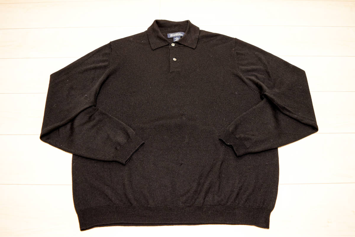 ブルックスブラザーズ メリノウール 100% ポロ ニット セーター 2XL 冬 (A00111311)