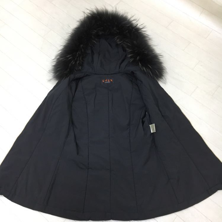 M028 EVEX by KRIZIA エヴェックス バイ クリツィア ベスト 中綿 ファー アウター 上着 レディース ブラック 黒 ファー取り外し可能
