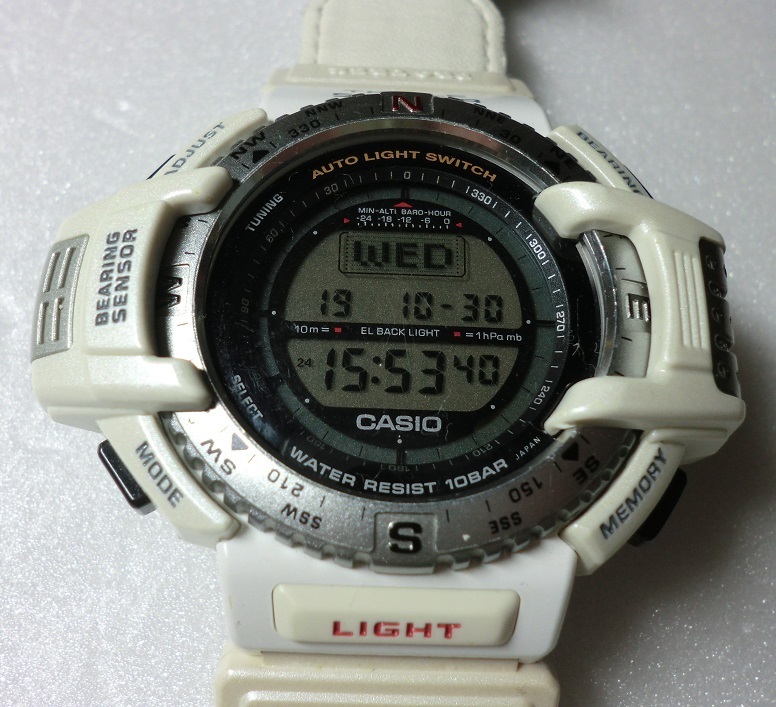 お宝 カシオプロトレック PRT-40ISJ 限定ホワイト 国際スキー