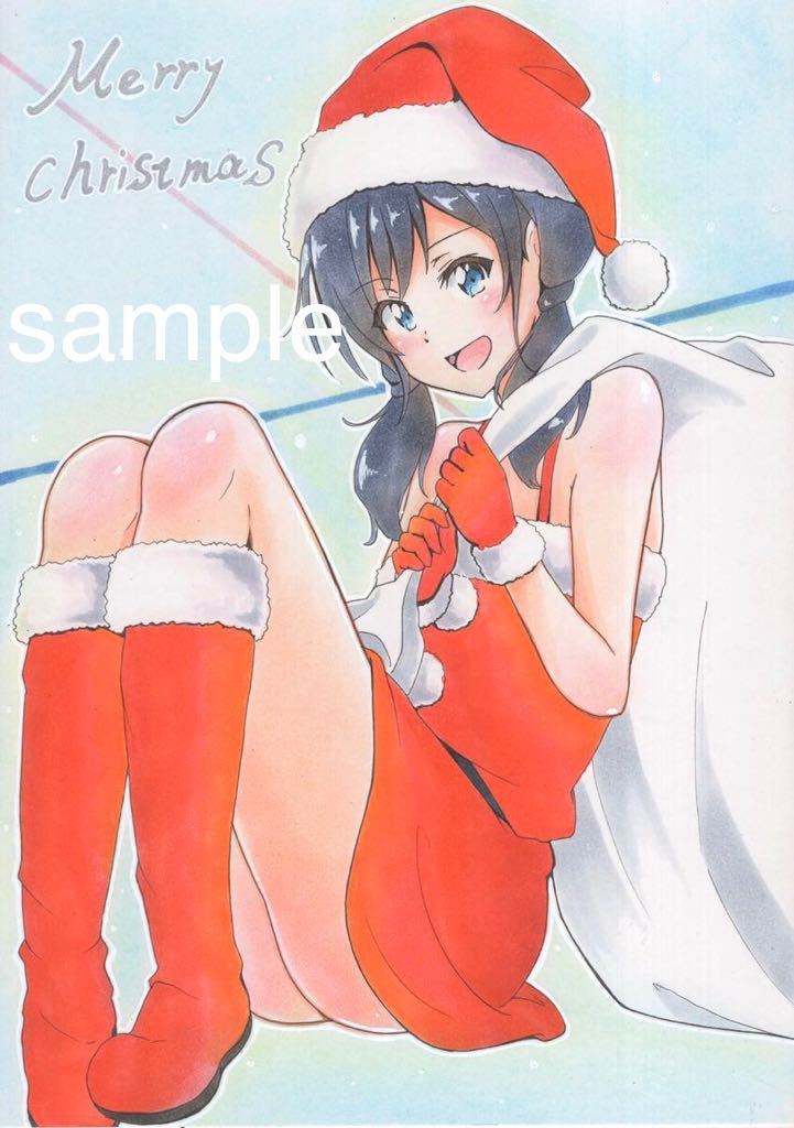同人手描きイラスト 天気の子 天野陽菜 クリスマスサンタ衣装 サイズイラストボード 手描きイラスト 売買されたオークション情報 Yahooの商品情報をアーカイブ公開 オークファン Aucfan Com