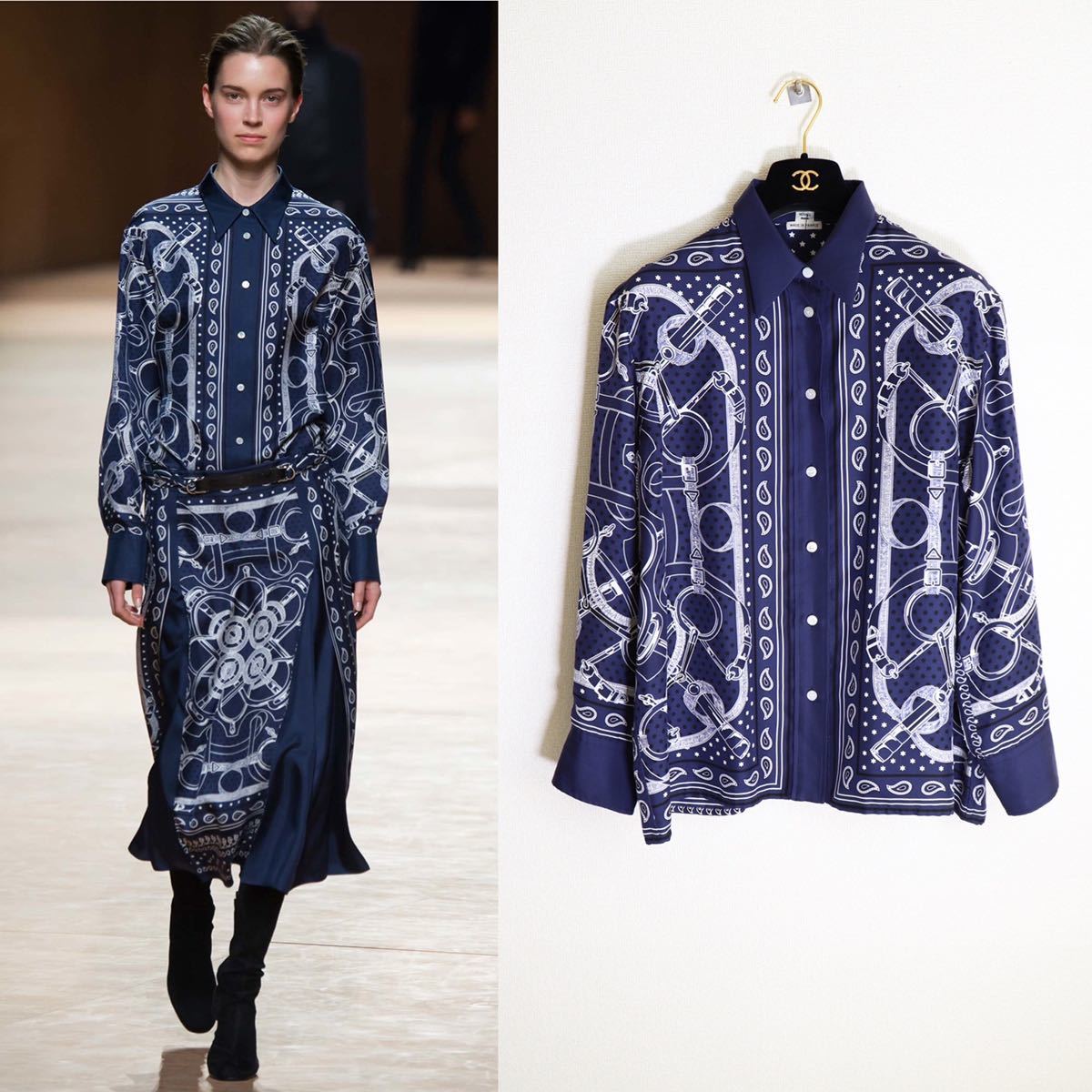 新品同様】Hermes エルメス コレクション着用 バンダナ柄 スカーフ 