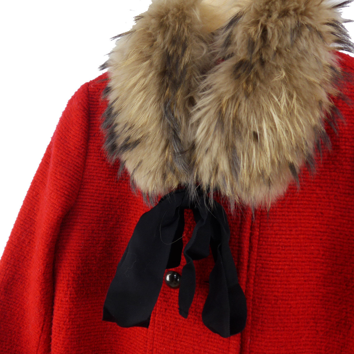 ランバンオンブルー LANVIN en Bleu ノーカラーコート ロング ランバンオンブルー LANVIN en Bleu ノーカラーコート ロング