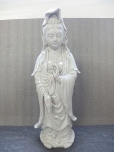 九谷焼【菊仙 】観音菩薩立像✩超美品✩ 九谷焼 九谷 菊仙 観音菩薩 - メルカリ