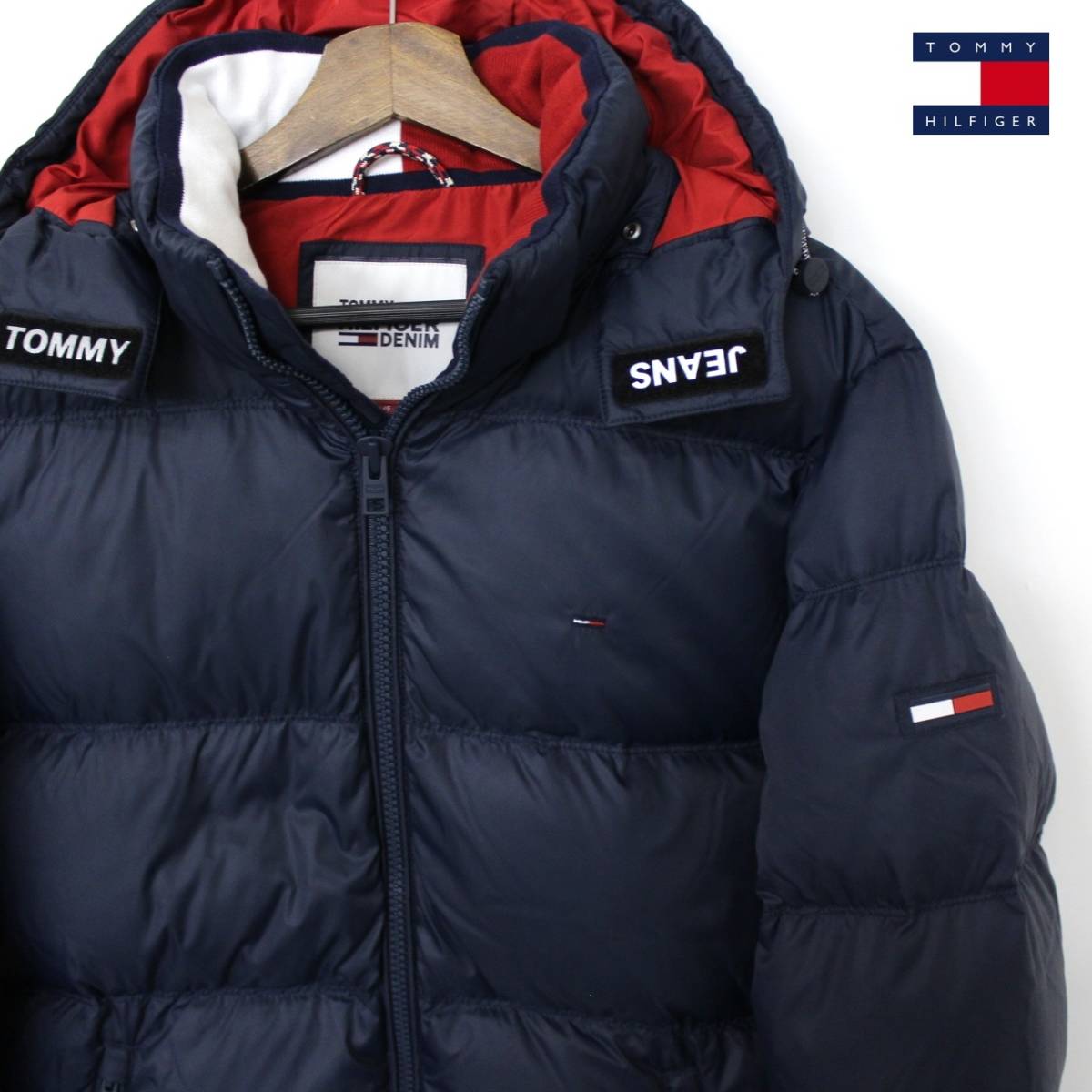 日本未発売』新品(tt1308L)TOMMY HILFIGER DENIM(メンズL)濃紺Navy 