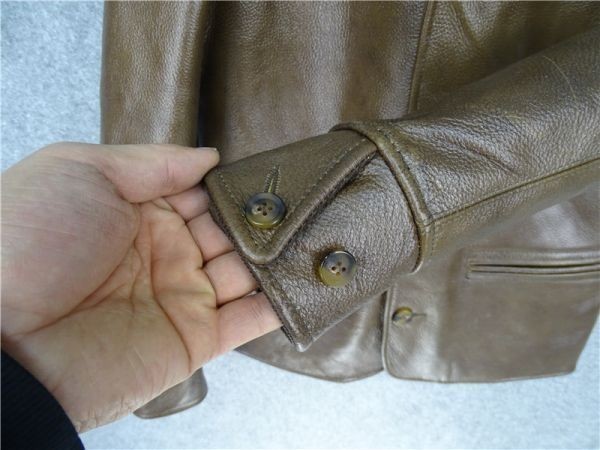 カウハイド メンズ 上質 牛革 レザーカーコート（コート・ジャケット