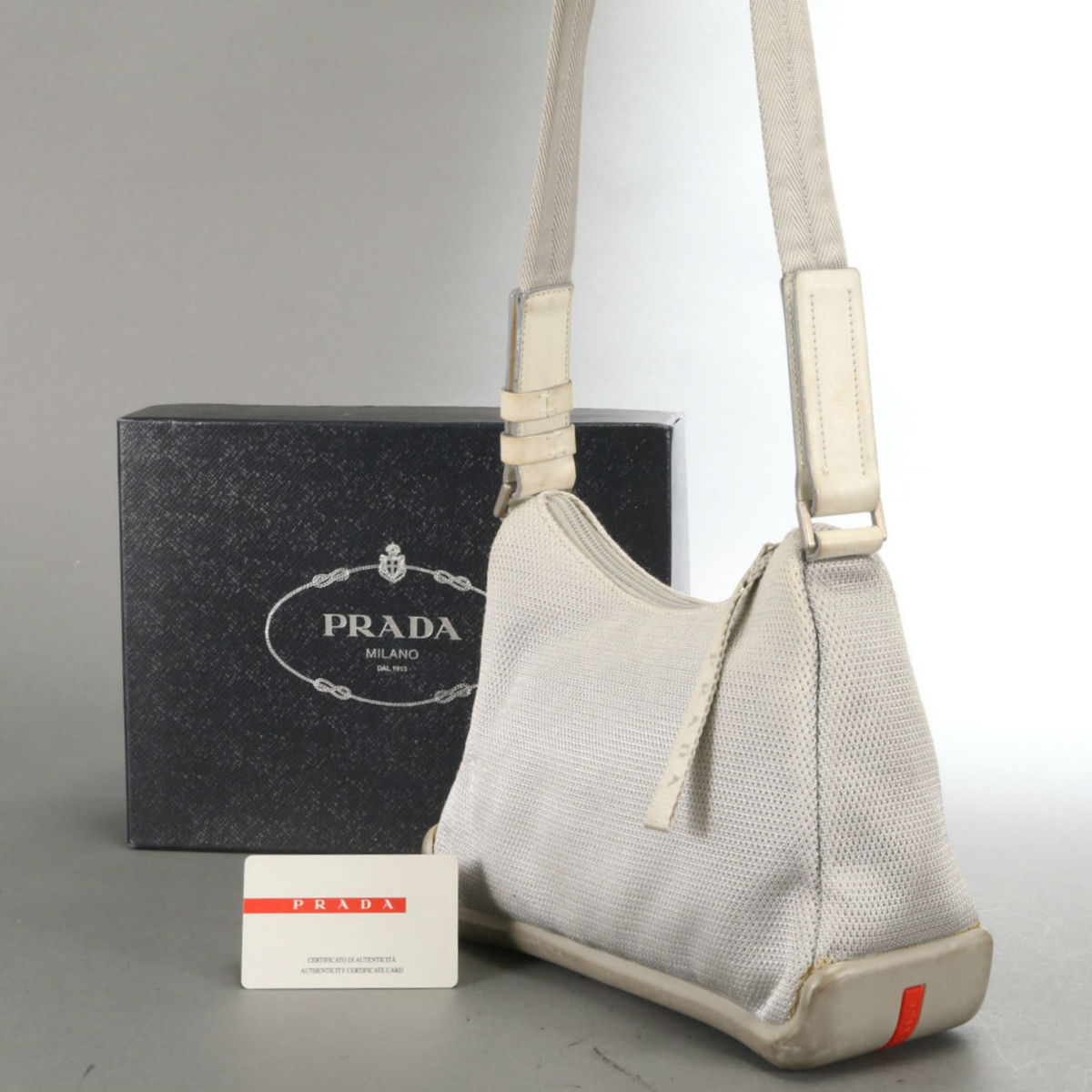 1円 プラダ スポーツ トート ハンド ショルダー バッグ レディース  