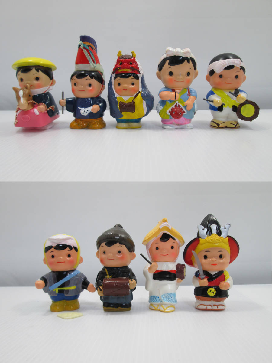 【未使用品】 青森銀行 アッちゃん 貯金箱 ソフビ 9種類 昭和 企業物 非売品