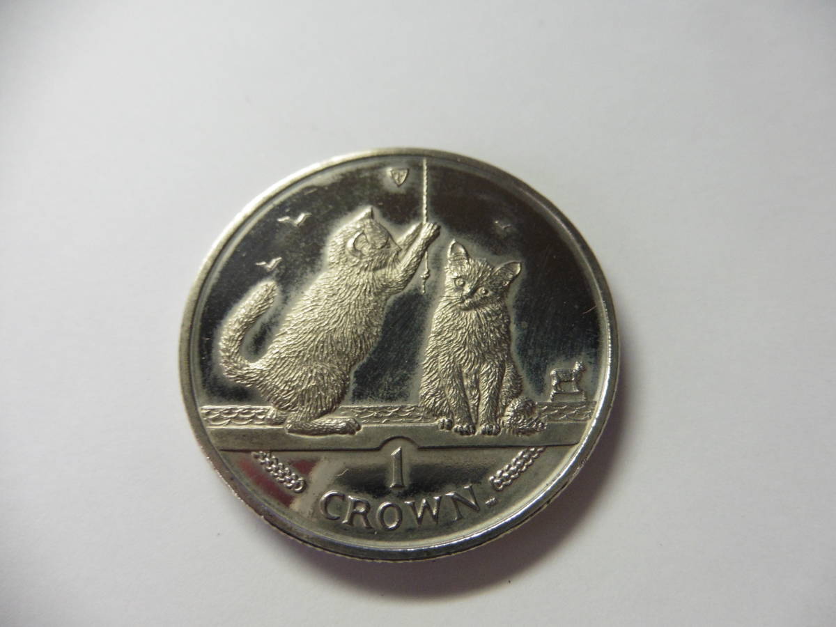 マン島猫コイン ねこコイン☆2001年 キャットコイン マン島キャットプラチナコイン