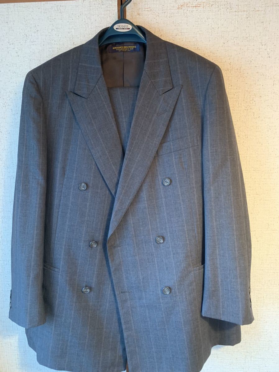 メンズ ST-114 美品Brooks Brothers スーツ AB6 Lサイズ