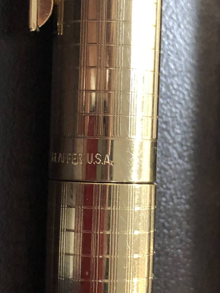SHEAFFER シェーファー 万年筆2本セット ゴールド仕上げ ペン先14金
