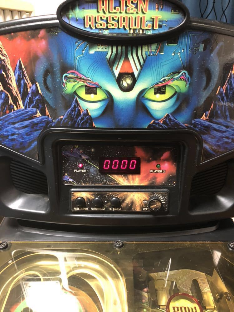 ALIEM A SSAULT ピンボールゲーム機 Alien Assault 卓上ピンボール