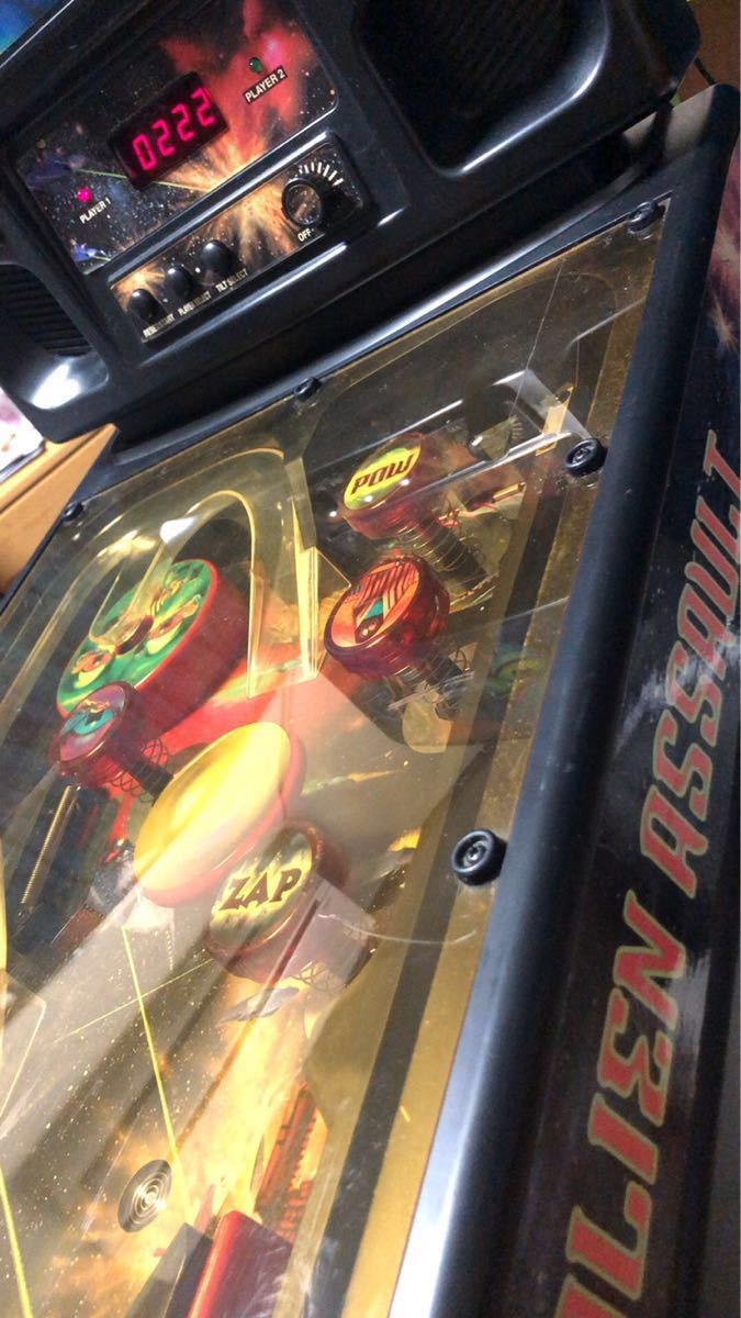 ALIEM A SSAULT ピンボールゲーム機 Alien Assault 卓上ピンボール
