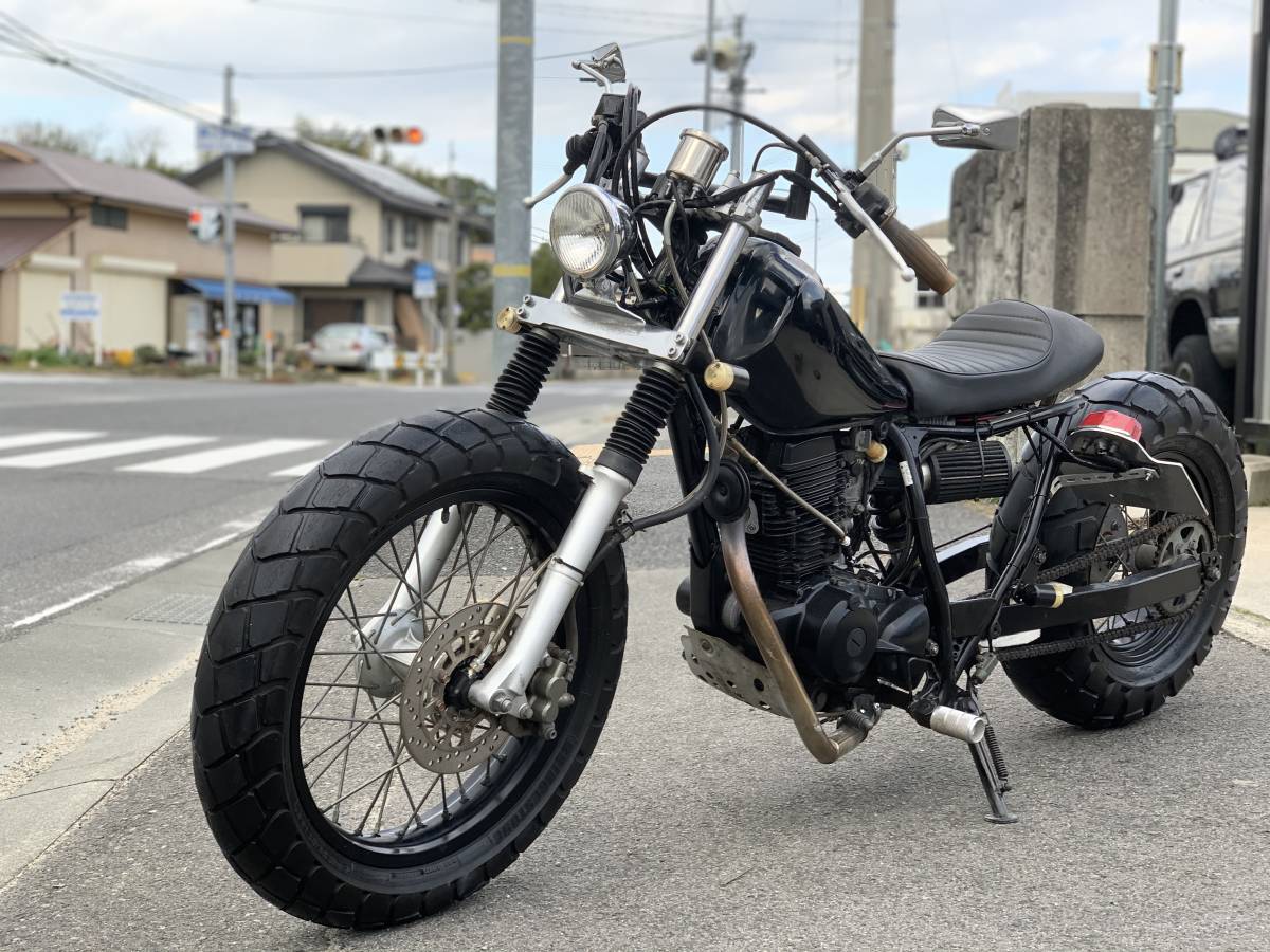 注目 セル始動OK TW200 ストリート スタイル ロンスイ DG07J ヤマハ