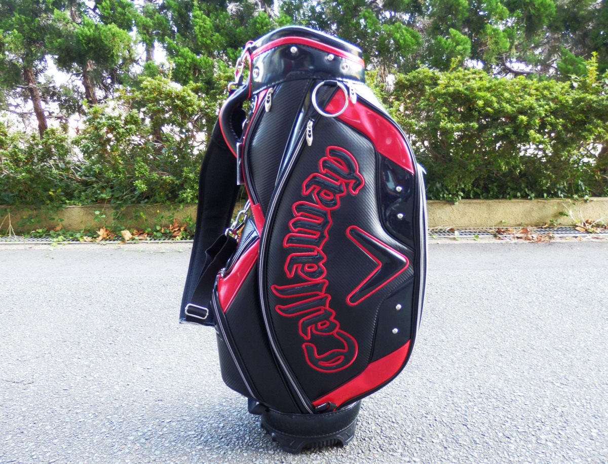 Callaway キャディバッグ 黒/赤 ♪激安！美品【Callaway】キャロウェイ ゴルフ キャディバッグ