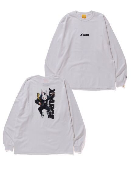 【新品・Mサイズ】XLARGE × #FR2 Moon Chaser L/S Tee ホワイト/ Mサイズ / エクストララージ　