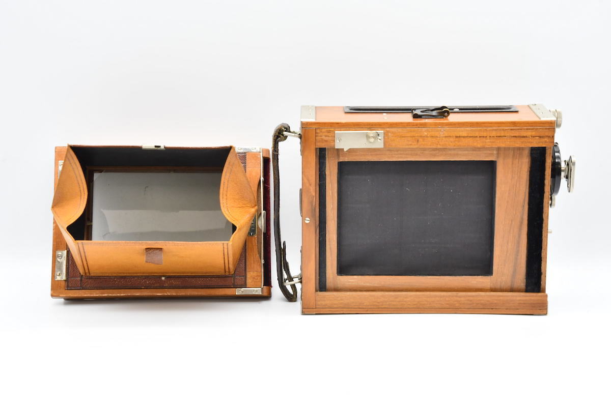 ​【希少】Contessa Nettel /プレートホルダー革ケース付 ◇ CONTESSA NETTEL コンテッサ・ネッテル / Carl Zeiss Jena Tessar
