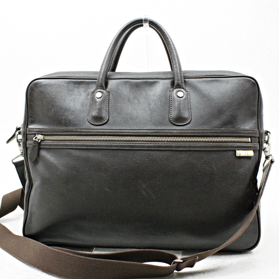 参考価格￥47，960- 美品 PAUL SMITH ポールスミス 本革 オールレザー