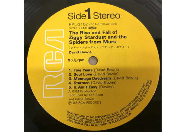 レコード DAVID BOWIE デビッド ボウイ / ZIGGY STARDUST RPL-2102 LP X24(David Bowie ...