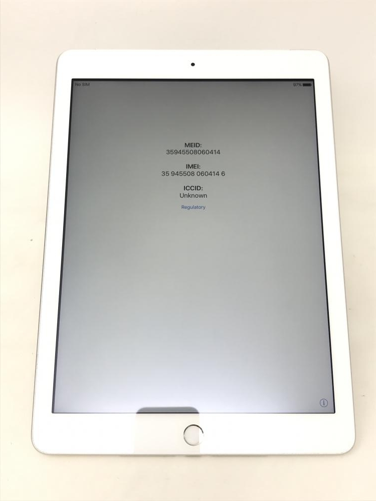 656【ジャンク品】 iPad 第5世代 32GB au シルバー /080 iPad 第5世代
