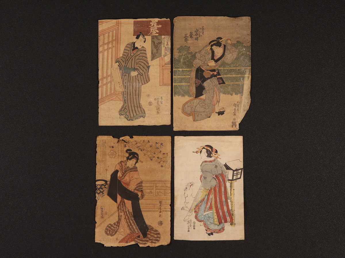 渓斎英泉 浮世絵 浮世絵美人画「今様美人競・辰巳（額入り）」｜浮世絵