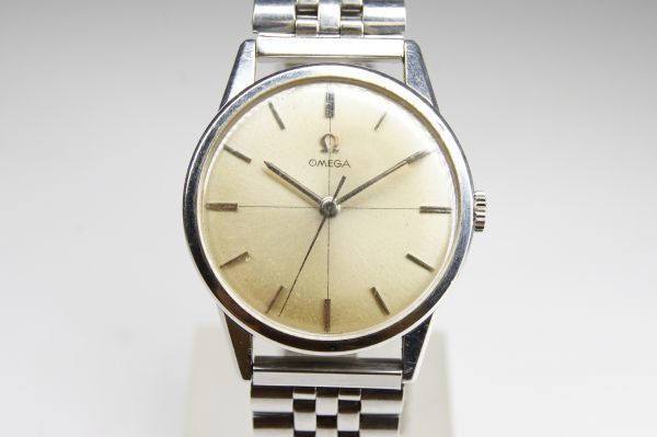 1円~】オメガ OMEGA ヴィンテージ シルバー 文字盤 メンズ 手巻き 時計