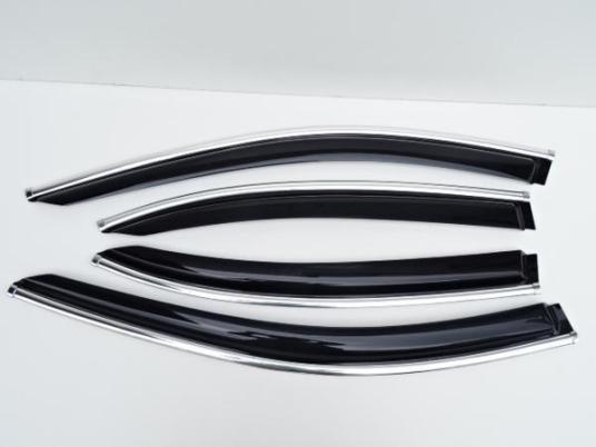ベンツ　Ｗ２１１　セダン用　メッキモール・金具付　ドアバイザー 高品質♪ メッキライン 入り ベンツ ドアバイザー サイドバイザー