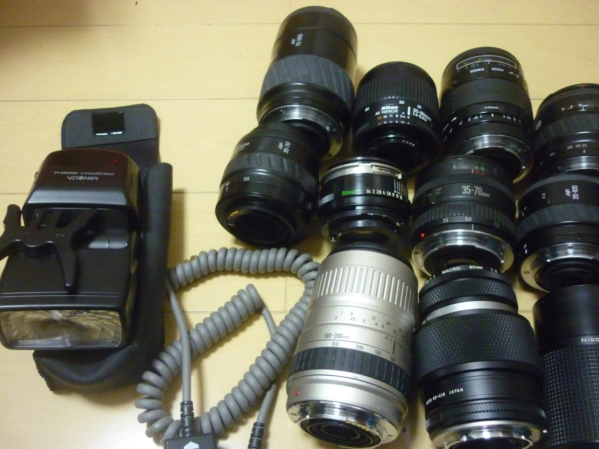 送料お直し無料 ジャンク品扱い レンズ 大量 まとめ nikon canon 