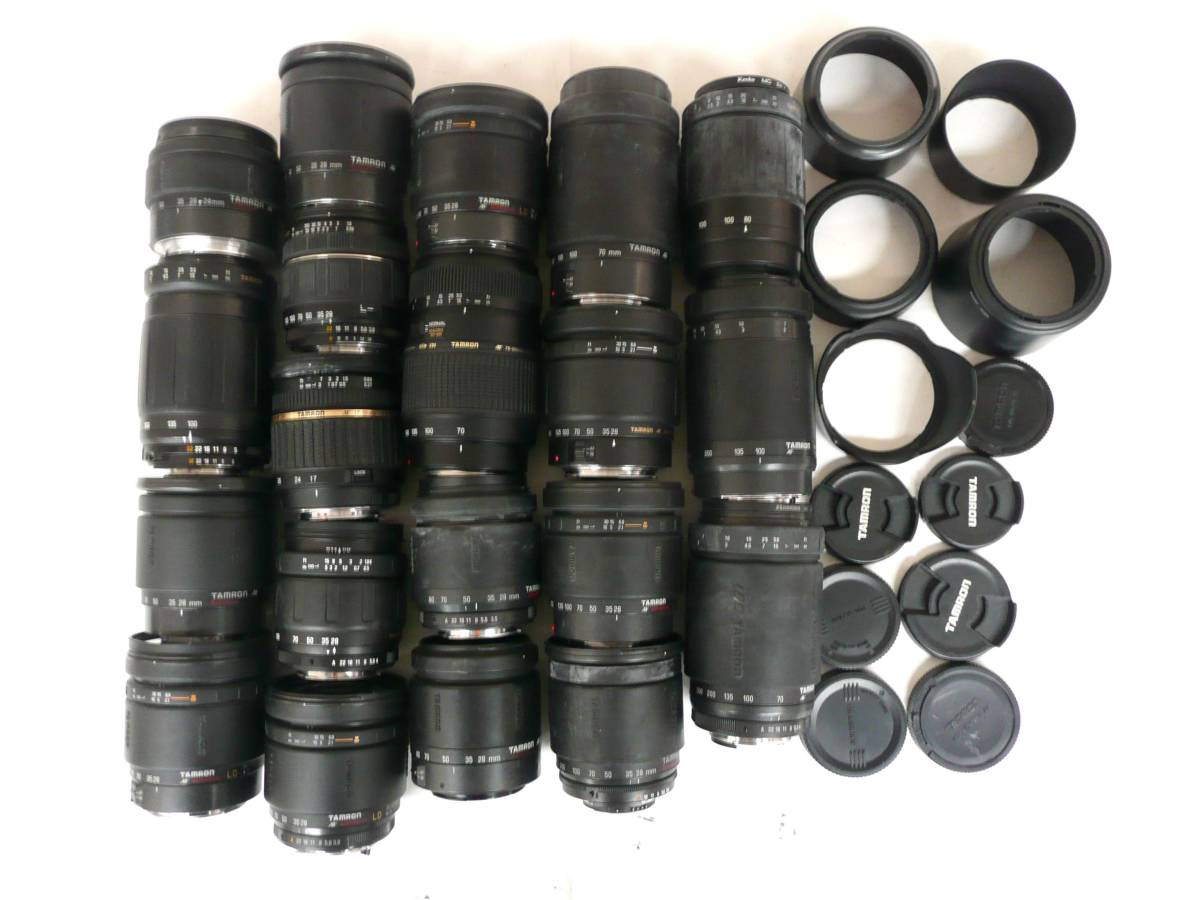 【100%新品，送料無料】 ジャンク レンズ TAMRON 28-200mm 3.8-5.6 MACRO A03 Nikon 28-80mm 3.5-5.6 77D Canon 等 計20本セット J2037M 同梱発送不可(一眼カメラ用（オートフォーカス）)｜売買されたオークション情報、yahooの商品情報を その他
