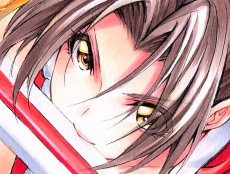 手描きイラスト 餓狼伝説 KOF ＜ 不知火舞 ＞ 同人 直筆 原画 A4