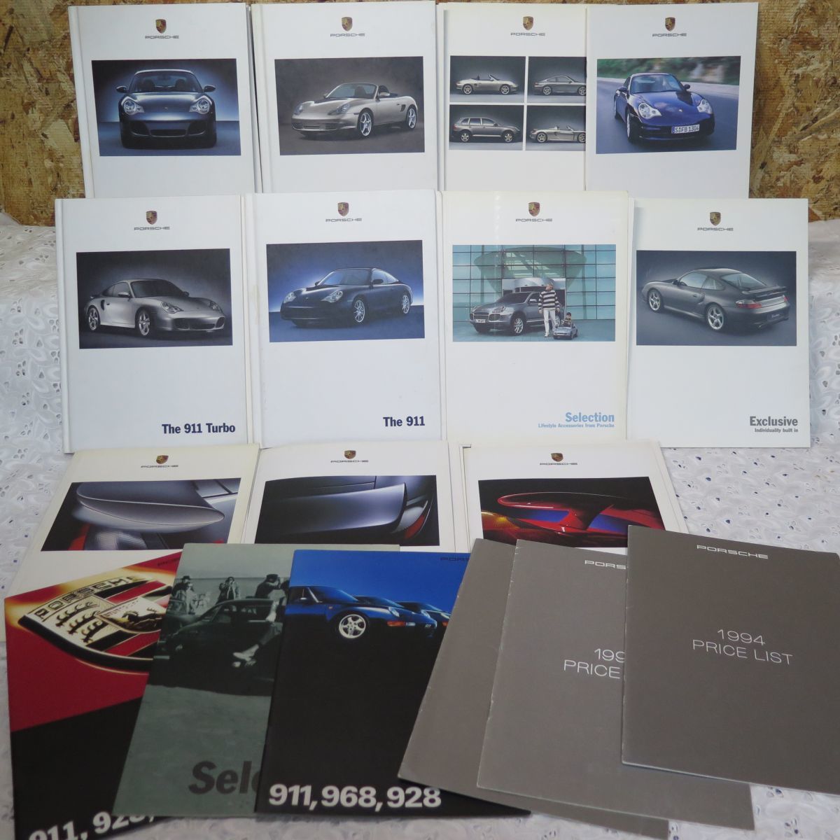 PORSCHE 911 1996年 カタログセット B20) PORSCHE ポルシェ 911 カタログ 14冊 ターボ ボクスター カイエン