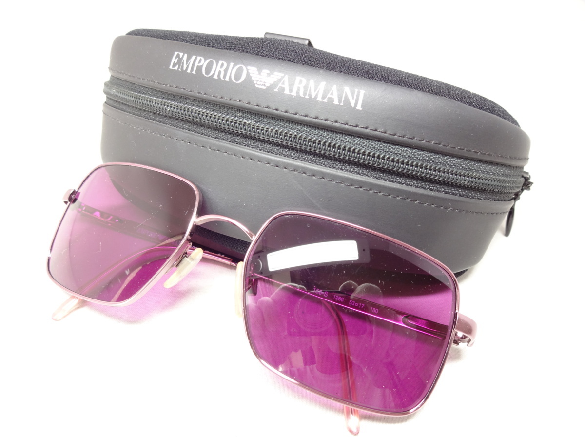 エンポリオ・アルマーニ EMPORIO ARMANI サングラス 158-S 1266 ピンク