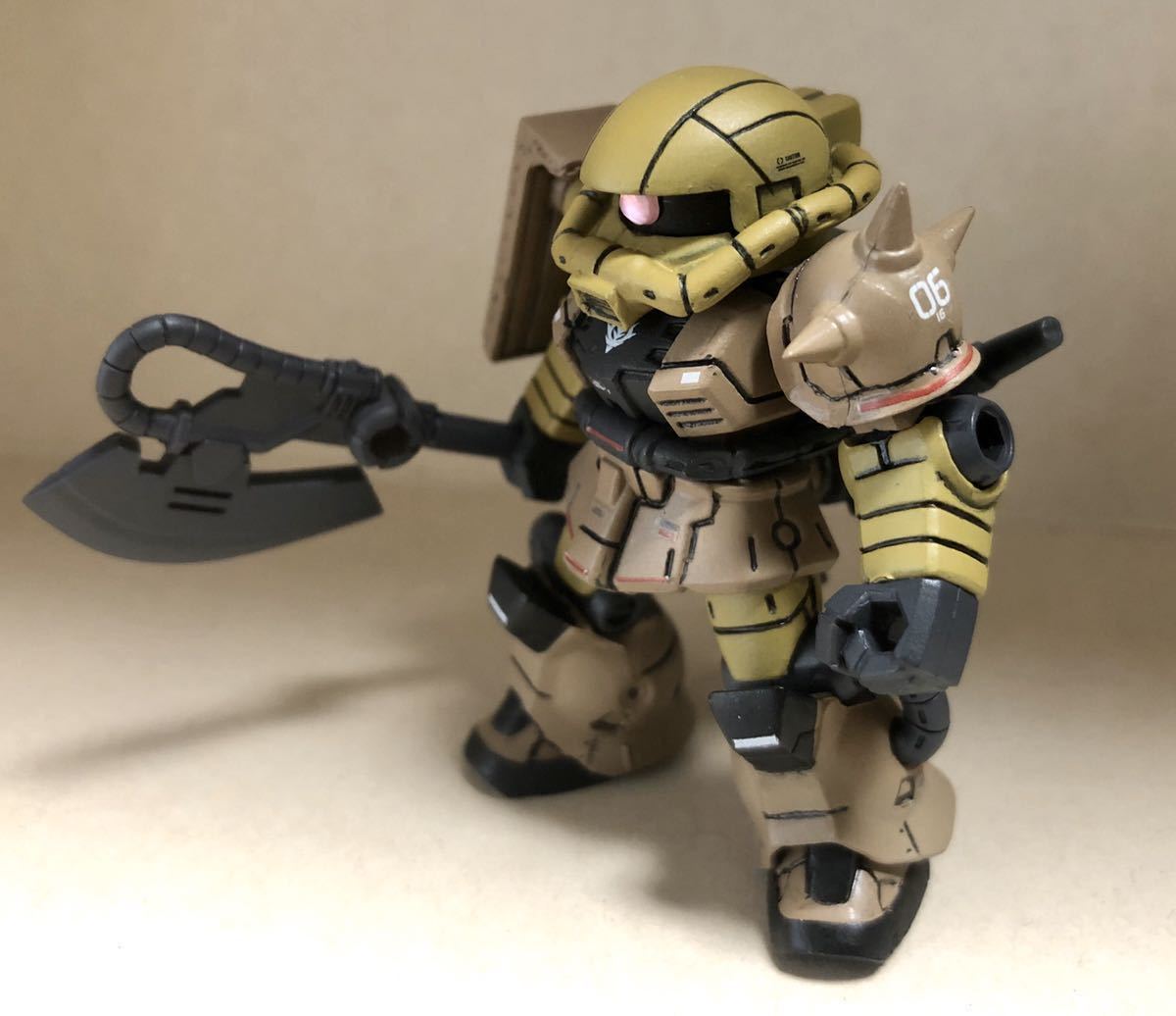 モビルスーツアンサンブル ザク リペイント 武器セットオマケ モビル 