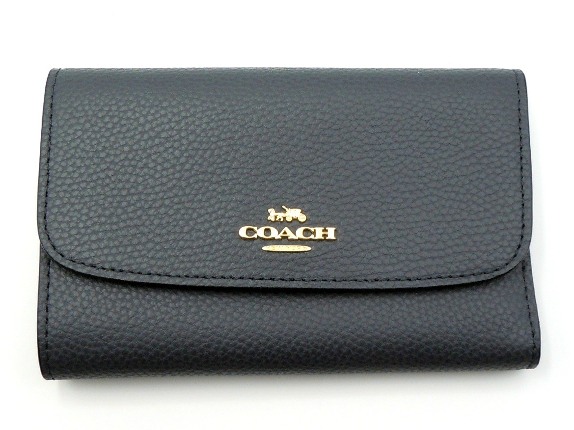 人気定番，HOT apb519 COACH/コーチ 3つ折り レザー 財布 約15&times;9.5cm F30204 グレー系 NF525(女性用財布)｜売買されたオークション情報、yahooの商品情報をアーカイブ公開 - オークファン 服飾小物