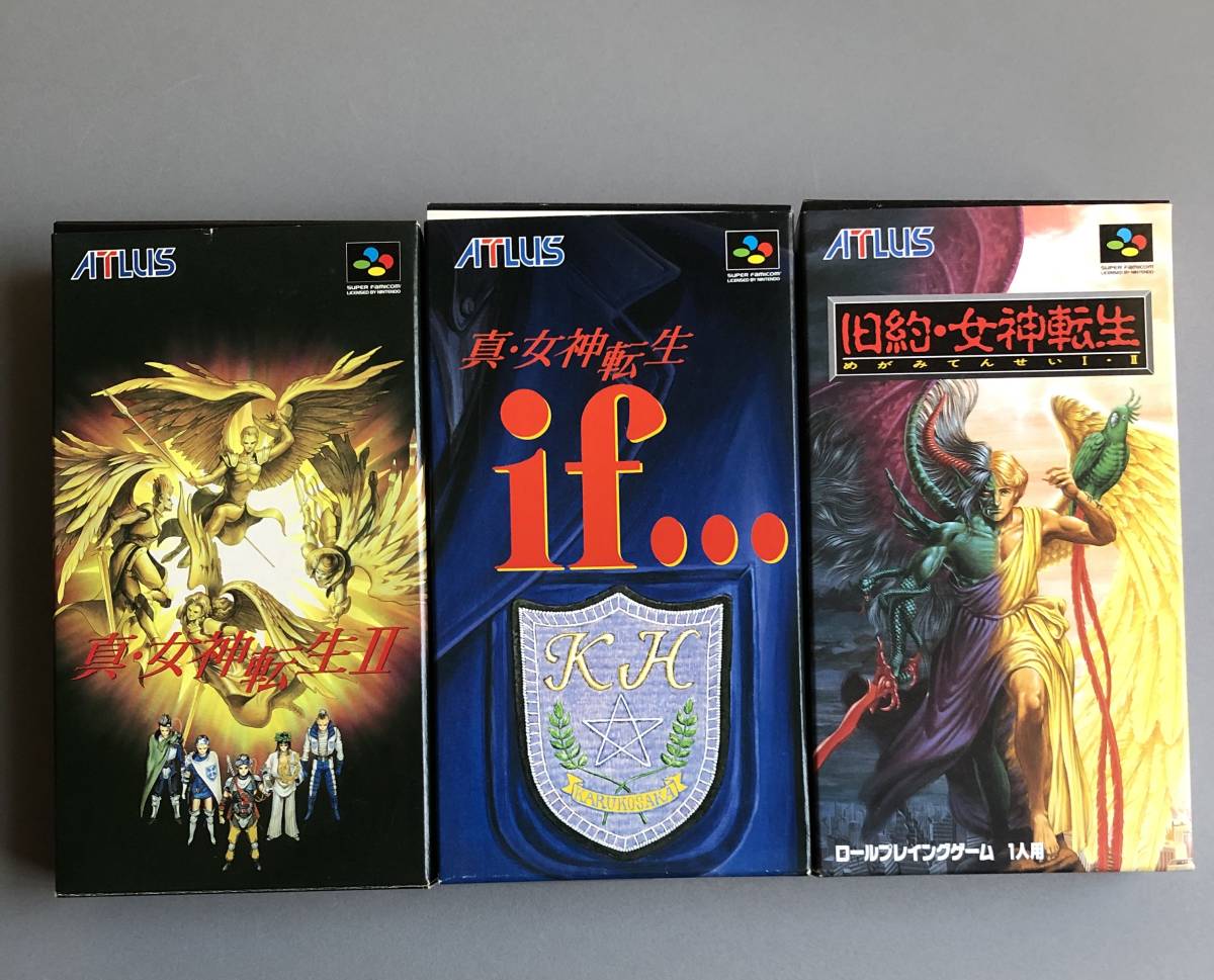 17MY○旧約・女神転生 スーパーファミコンソフト SFC ゲームソフト アトラス 傷み有り 中古 スーパーファミコンソフト 【中古】(非常に良い)旧約・女神転生