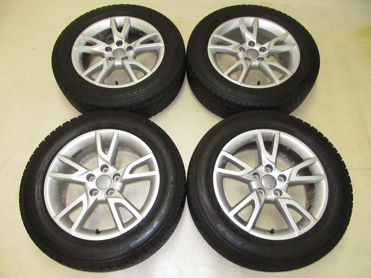 アウディQ3純正 6.5J-17 off+33 pcd112/5H ハブ径57ミリ GOODYEAR ICE