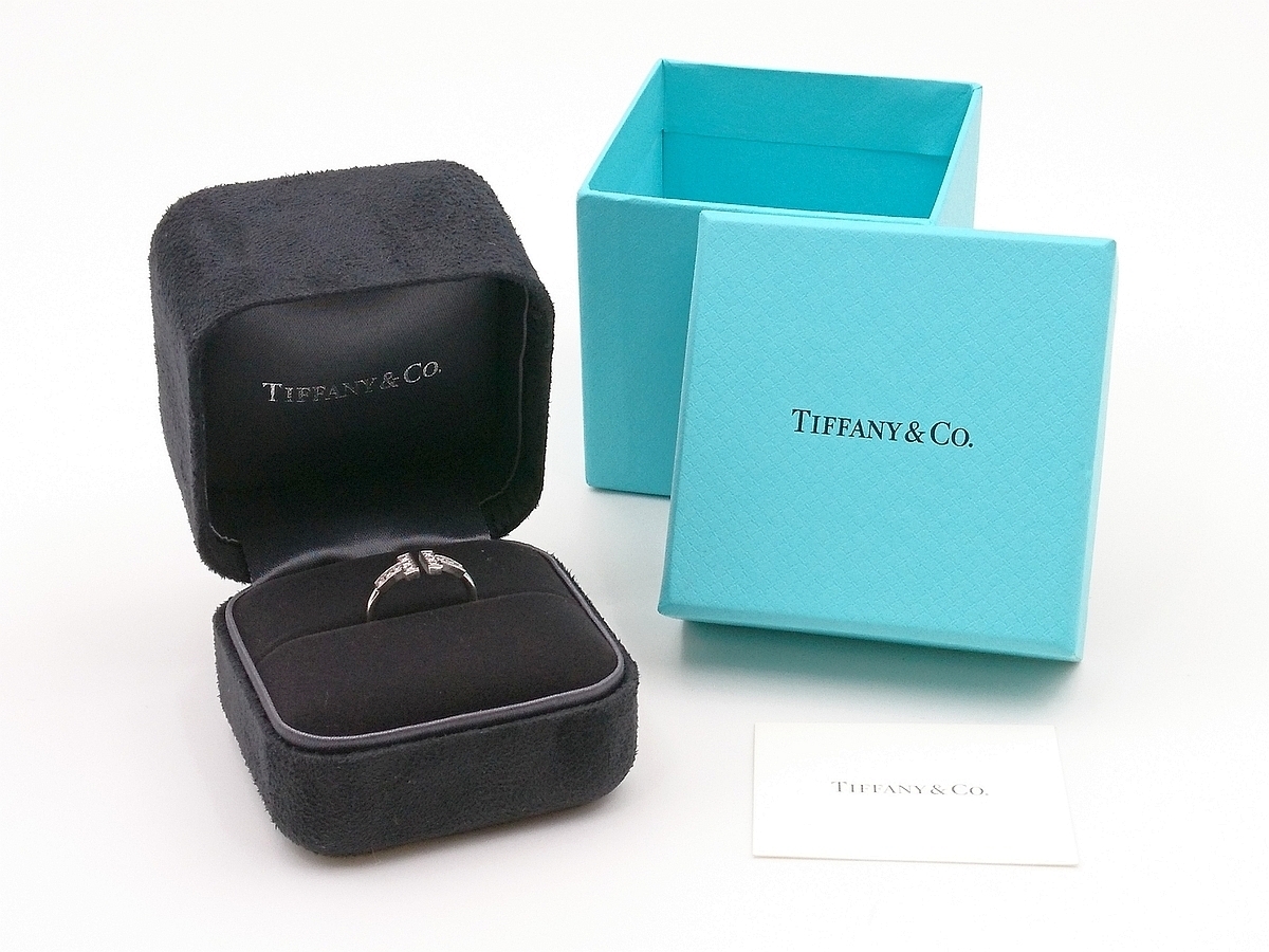 1円スタート ティファニー TIFFANY&Co. 指輪 リング 8号 AU750(K18 