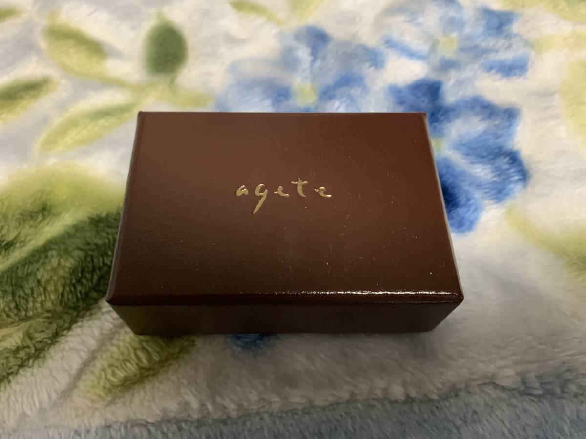 agete 10kピアスチャーム 証明書あり agete ピアスチャーム ロードライトガーネット K10 販売証明書あり