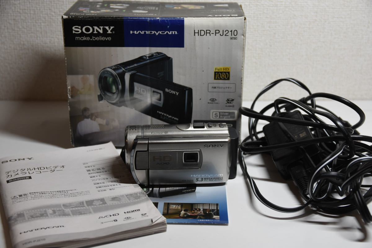 SONY HDR-PJ210 HANDYCAM ビデオカメラ ジャンク X17 en ,付属 【公式